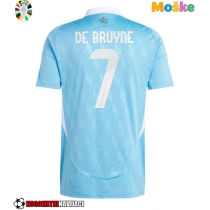 Moške Nogometnih dresov Belgija Kevin De Bruyne #7 Gostujoči EP 2024 Kratki rokavi